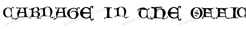 Carnage In The Offic字体转换